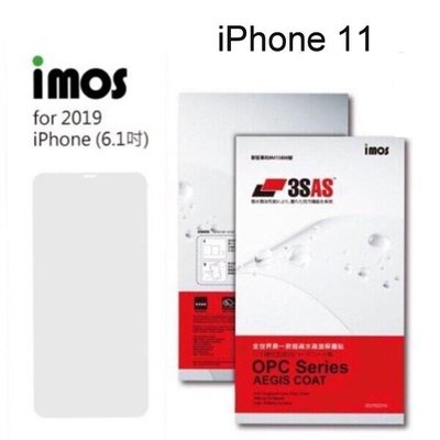 免運【iMos】3SAS系列保護貼 iPhone 11 (6.1吋) 超潑水、防污、抗刮