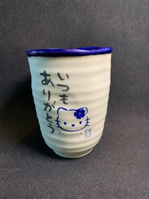 日本sanrio三麗鷗絕版hello Kitty湯吞手握杯