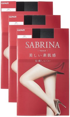 日本GUNZE郡是Sabrina Natural 透明褲襪 日本絲襪 連身褲襪 三入一組(3雙一組)