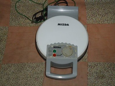MIZDA 鬆餅機 可溫控/整台金屬製(5心花瓣圖形)