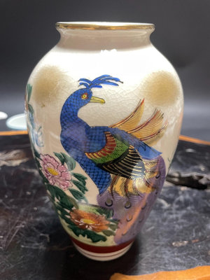 日本回流  九谷燒  花瓶