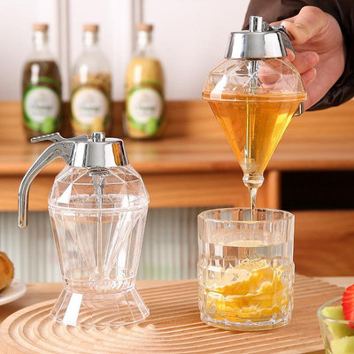 鉆石款蜂蜜果醬瓶 家用油醋調味瓶不漏油蜂蜜罐
