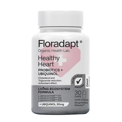 西班牙floradapt心臟益生菌+Ubiquinol泛醇還原型輔酶Q10，30粒含Kaneka 30 mg