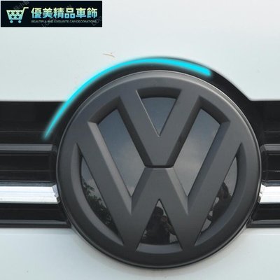 VW 福斯 Golf4 立體標 替換式 黑武士 前標 尾標 grille logo 車標改裝 golf5 golf-優美精品車飾