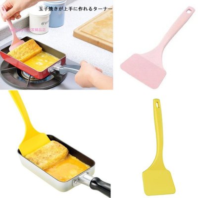asdfkitty*日本製 下村 粉紅色.黃色 中型鍋鏟-玉子燒.煎餅.蛋捲.鍋貼都可用
