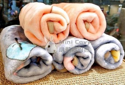 。╮♥ Mini Cavy ♥╭。保暖 珊瑚絨毛毯 暖墊 寵物毯 手工製作 M號