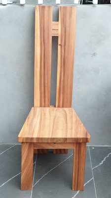 幸福家實木傢俱 鐵木餐椅, 全實木,椅子, 高背, (CHAIR MEH-H)