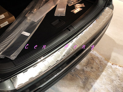 涔峰ＣＦ☆ (白金)福斯VW New Tiguan 不鏽鋼後護板 行李箱外護板 尾門外門檻 後保防刮飾板 後保桿防刮板