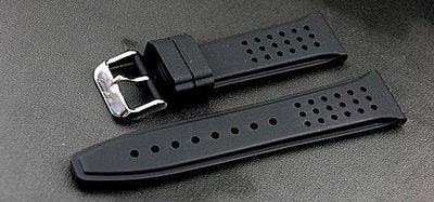 22mm絕佳手感歐洲新款高質感 silicone矽膠錶帶不鏽鋼扣tissot iwc seiko CK