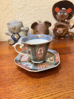 日本回流，中古瓷器，有田燒，幸樂窯，幸樂窯，伊萬里風，咖啡杯