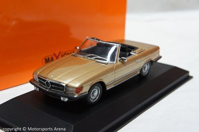 【稀有現貨】1:43 Minichamps Mercedes Benz 350 SL (R107) 1974 金色