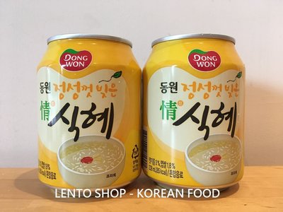 LENTO SHOP - 韓國 DONG WON 東遠 麥芽甜湯 甜米露 甜酒釀 식혜 Shikhye 238ML