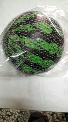 玩具 綠 西瓜球 塑膠球 彈力球 1粒裝 ~直徑約17cm~