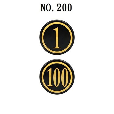 (含稅)WIP NO200(小)１～１００ 數字牌 號碼牌 附雙面膠泡棉*