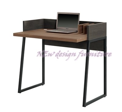 【N D Furniture】台南在地家具-日式風格防蛀木心板耐水耐磨浮雕壓紋工業風雙色90cm書桌/電腦桌/工作桌MC