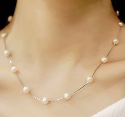 ╭✿蕾兒0509✿╮LA010-韓國飾品明星同款小清新珍珠串珠短款項鍊鎖骨鍊