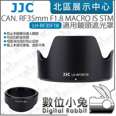 數位小兔【JJC LH-RF35F18 鏡頭遮光罩 CANON RF35mm F1.8 MACRO IS STM】蓮花罩