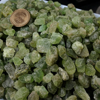 [友克鑫礦業]超值!500g綠磷灰石 黃磷灰石 原礦 碎石 磷灰石