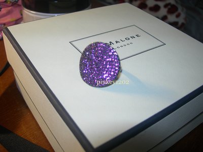 COACH正品紫色水鑽戒指