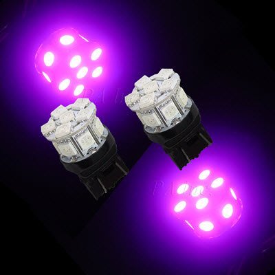 【PA LED】迷你版 T20 7443 7440 13晶 39晶體 SMD LED 紫光 粉紫 後霧燈 方向燈 煞車燈