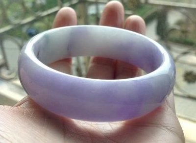 緬甸A貨 紫羅蘭 玉鐲～真的很紫