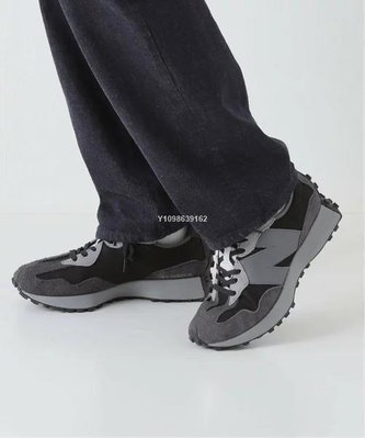 【明朝運動館】NewBalance 327 GREY DAY 黑灰 麂皮 時尚運動慢跑鞋 MS327GRM 男鞋耐吉 愛迪達