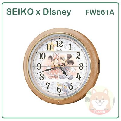 【現貨】日本 SEIKO DISNEY 迪士尼 米奇 米妮 電波 音樂鐘 機械鐘 掛鐘 6曲音樂 光感應 FW561A