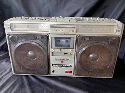 ＊阿柱的店＊ 懷舊 復古 早期  Sharp Gf-9494 Boombox 收音機 錄音機 嘻哈文化 可參考