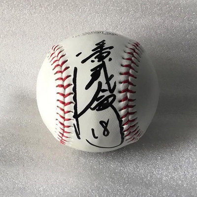 中華職棒CPBL 統一獅 嘟嘟 今年引退《潘威倫》親筆簽名球。隊徽LOGO紀念球 棒球.1