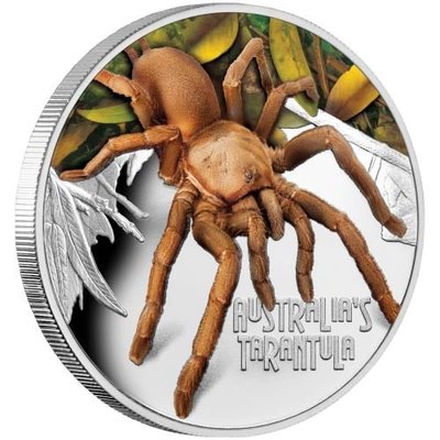 澳洲 紀念幣 2020 危險致命性生物-狼蛛 紀念銀幣 原廠原盒
