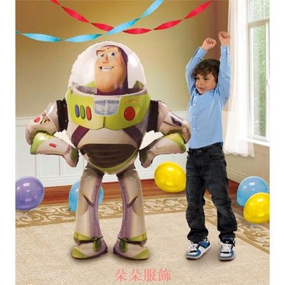 【新商店快裝�� 巴斯光年 1 件大號 3D 超級馬里奧冷凍公主氣球葉子生日派對裝飾兒童玩具禮物空氣地球儀 81FM