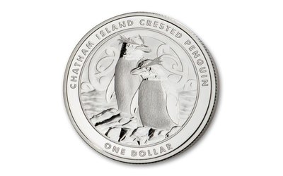 2020 New Zealand 查塔姆島鳳頭企鵝普製銀幣1盎司~現貨~