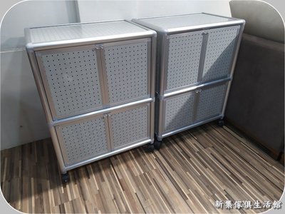 【新集傢俱桃園八德網路館】 鋁合金收納櫃 電器架 訂製1.8尺上平面加高雙連箱鋁架MIT 1909-042-2