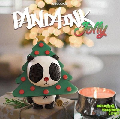 BOxx潮玩~Mighty Jaxx PANDA INK jolly 聖誕節熊貓CACOOCA