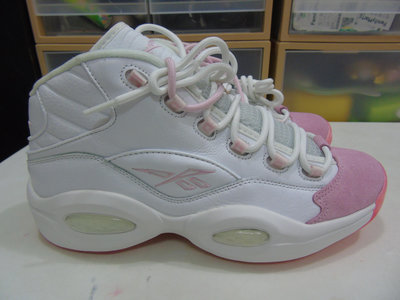 全新正品US12~REEBOK QUESTION MID (Allen Iverson 代言) 粉色 蜂巢氣墊籃球鞋