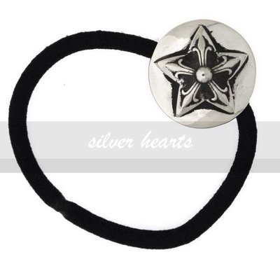 【SILVER HEARTS】Goro's Chrome Hearts克羅心 5 point sta 五芒星純銀飾品髮圈