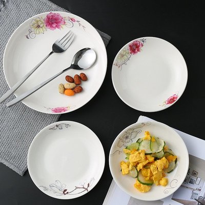 盤子菜盤家用陶瓷創意套裝組合餐具歐式水果餐盤可愛餃子菜碟子