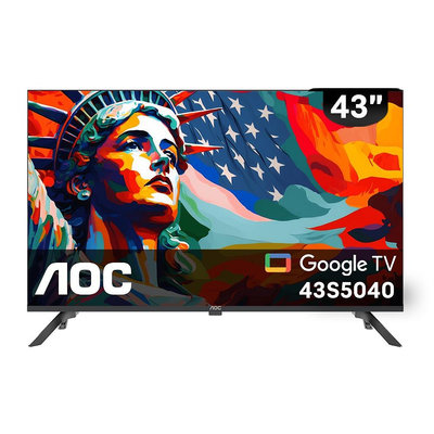 美國AOC 43吋 Google TV智慧聯網液晶電視 43S5040