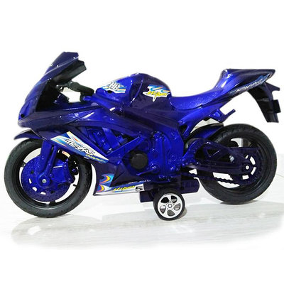 【現貨】大號慣性摩托車玩具兒童仿真汽車模型擺件寶寶賽車男孩禮物1-3-6