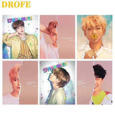 希希百貨DROFE DIY數字油畫 ~BTS~ 40*50CM無框 手工填充塗色  減壓解悶  數字畫