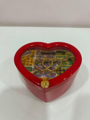 【紅色愛心兩用音樂盒、珠寶盒】裝飾品、實用品