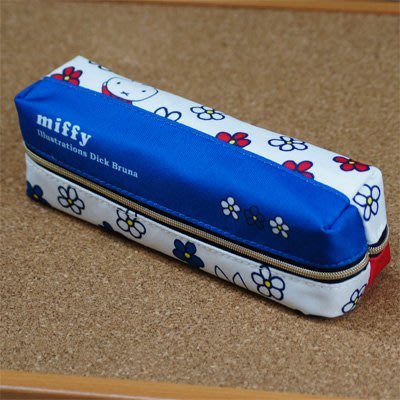 《現貨》Coco馬日本代購~ 日本正版 Miffy 米飛兔 米菲兔 花花 雙面筆袋 鉛筆盒 筆袋 收納包