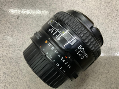 [保固一年] [高雄明豐]  Nikon 50mm F1.4D 大光圈定焦鏡 功能都正常ˉ便宜賣[K2515]