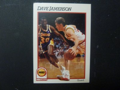 中古近全新 1991-1992 NBA Hoops球員卡 #370 休士頓火箭後衛 Dave Jamerson
