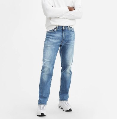 【彈性舒適新款30-42腰】美國LEVI S 541 Athletic Walte 中藍水洗刷白 運動錐型直筒牛仔褲