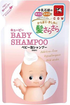 日本牛乳石鹼 Baby Shampoo 嬰兒泡沫洗髮乳補充包 300mL
