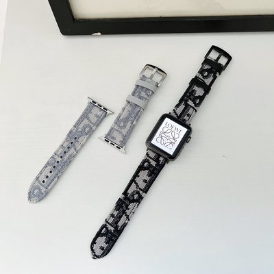 森尼3C-時尚風格帆布Do錶帶 Apple Watch 蘋果手錶錶帶 iwatch S7/SE/6/5/4/s8/ultra-品質保證