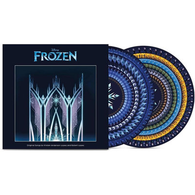 Disney Frozen：The Songs迪士尼冰雪奇緣電影原聲帶LP限量動態圖像黑膠唱片