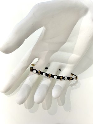 [ RAiNDANiEL ] Alexander Mcqueen 英國高級時裝品牌 骷髏珍珠友誼手環