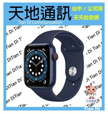 《天地通訊》蘋果Apple Watch S6 LTE 44mm 鋁金屬 運動型錶帶 全新供應※